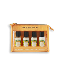 Panier des Sens Provence Reiseset Gel Douche+Shampooing+Apres Shampooing+Lait Corps 4x40ml