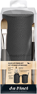 Da Vinci Joy Make-Up Pinselset = Pinselbox + Foundationpinsel + Eyeliner + Applikator + Augenbrauenpinsel