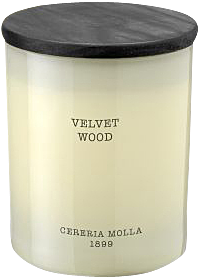 Cereria Molla Velvet Wood Vegane Wachskerze Glas