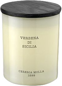 Cereria Molla Verbena di Sicilia Vegane Wachskerze Glas