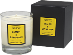 Cereria Molla Lemon & Cinnamon Vegane Wachskerze Glas