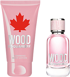 Dsquared2 Perfumes Wood Pour Femme Set = EdT Nat. Spray 30 ml + Body Lotion 50 ml