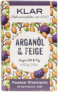 Klar Festes Shampoo Argan & Feige