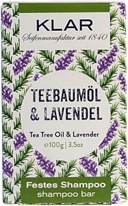 Klar Festes Shampoo Teebaumöl & Lavendel