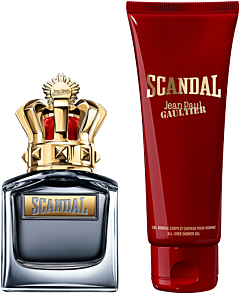 Jean Paul Gaultier Scandal pour Homme Set = EdT Nat. Spray 50 ml + Gel Douche Corps et Cheveux 75 ml