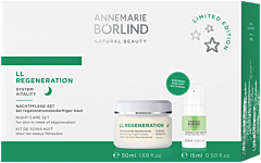 ANNEMARIE BÖRLIND LL Regeneration Nachtpflege Set = Vitalisierende Nachtcreme 50 ml + 2-Phasen Aloe Vera-Shake 15 ml