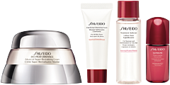 Shiseido Bio-Performance Holiday Kit = Adv.Super Revit.Cream 50 ml + Clarif.Cleans.Foam 15 ml + Treat.Softener 30 ml + Ultim.Power Infusing Concentrate 10 ml