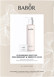 Babor Cleansing Balm & Rose Toner Set = Hyaluronic Cleansing Balm 15 ml + Soothing Rose Toner 200 ml