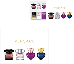 Versace Miniaturen Set = 4 x 5 ml EdT Nat Spray / EdP Nat. Spray