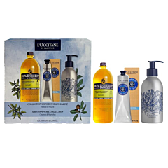 L'Occitane Shea Handpflege Set = Öko-Nachfüllpackung Shea Flüssigseife Verbene 500 ml + Handcreme 75 ml - 1 Forever Bottle 250 ml