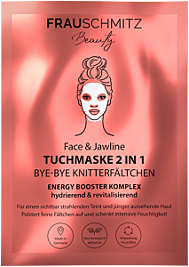FrauSchmitz Beauty Face & Jawline Tuchmaske Bye-Bye Knitterfältchen