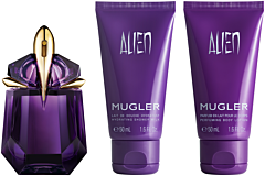 Mugler Alien Set = EdP Nat. Spray 30 ml + Body Lotion 50 ml + Shower Gel 50 ml