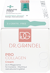DR. GRANDEL Pro Collagen Cream + 3 Ampullen Collagen boost gratis