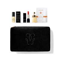 Zugaben Guerlain Samt-Pouch gefüllt mit Bestsellers