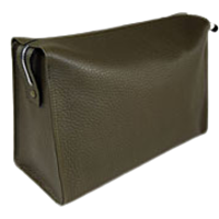 Hammann Lederwaren Kulturtasche Kalbleder Olive Chervo 21