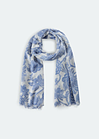 Codello flower scarf summer roma 100x200cm 90%modal 10% cashmere