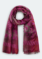 Codello 15%ACRYLIC WOVEN CHECK FLOWERS 45%WOOL 40%COTTON 80X180CM One Size