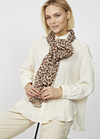Codello TWILL SCARF RECYCLED 100%POLYESTER LEPARD PRINT TWILL SCHAL RECYCELT POLYESTER LEOPARD 55X180CM