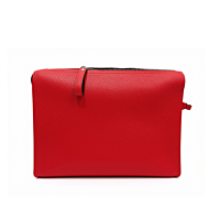 Hammann Lederwaren Triangle Washbag M Coralle – Luxuriöse Kulturtasche aus Chervo-Kalbleder