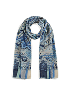 Codello PRINTED SCARF COTTON MIX PAISLEY 70X180CM