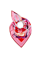 Codello Codello Dreieckstuch Rosa | Modal mit Abstraktem Muster 125x125x180 cm