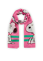 Codello PRINTED SCARF RECYCLED POLYESTER SNOOPY 55X180CM