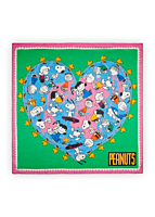 Codello PRINTED SQUARE RECYCLED POLYESTER HEART PEANUTS 120X120CM