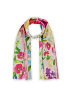 Codello PRINTED SCARF COTTON/MODAL FLOWERS 70X180CM