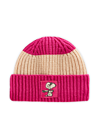 Codello Codello Peanuts™ Mütze aus weicher Wollmischung in Rippenstrick pink