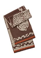 Codello JACQUARD SCARF POLYACRYLIC LEOPARD 33X190CM
