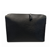 Hammann Lederwaren Triangular Washbag L – Große Leder-Kulturtasche aus Chervo-Kalbleder Kulturtasche Kalbleder Longgrain schwarz 21