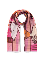 Codello Codello Baumwollschal Peanuts City – Print Schal mit Snoopy & Co. 100x180 cm