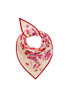 Codello Leichtes Deieckstuch aus reiner Baumwolle mit Blumenmuster 125X125X180CM