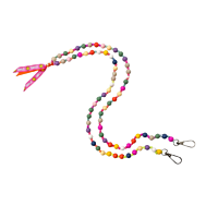 Wolkenweis Bunte Handykette mit Smile – Candy Pop Perlen Smartphone Kette