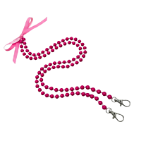 Wolkenweis Pink Neon Handykette bunt – Statement Perlen Smartphone Kette