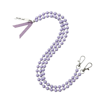 Wolkenweis Lila Handykette Pastell Perlen – Elegante Smartphone Kette Damen