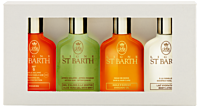 Ligne St. Barth Bestseller-Set Mignons Solaire Roucou Sonnenöl LSF6, Aloe Vera Gel mit Minze, Avocado Öl, Body Lotion Vanille
