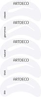 Artdeco Augenbrauen-Schablonen mit Pinsel