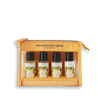 Panier des Sens Provence Reiseset  Gel Douche+Shampooing+Apres Shampooing+Lait Corps 4x40ml