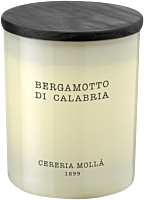 Cereria Molla Bergamotto de Calabria Vegane Wachskerze Glas