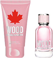 Dsquared2 Perfumes Wood Pour Femme Set = EdT Nat. Spray 30 ml + Body Lotion 50 ml