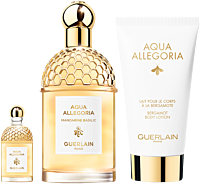 Guerlain Aqua Allegoria Mandarine Basilic Set = EdT Nat. Spray 125 ml + Body Lotion 75 ml + Miniatur 7,5 ml
