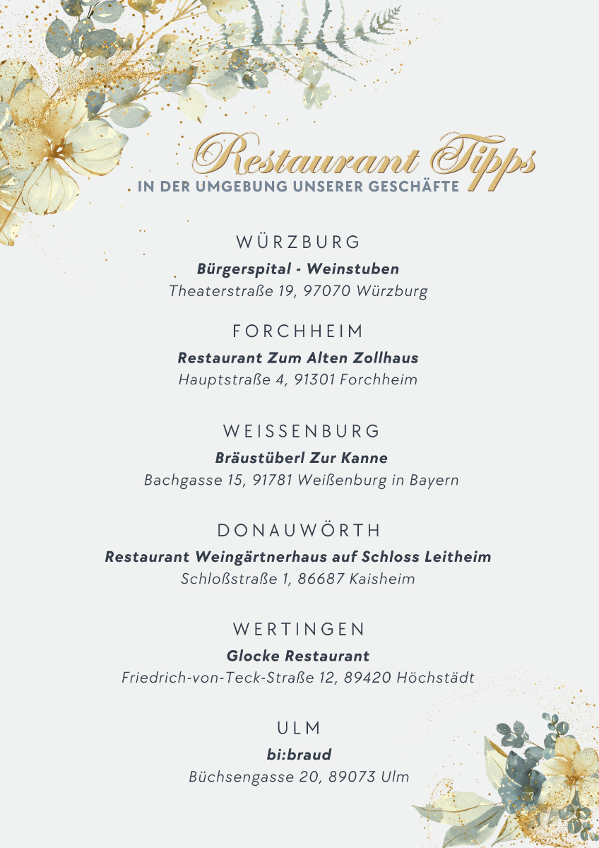 Restaurant Tipps